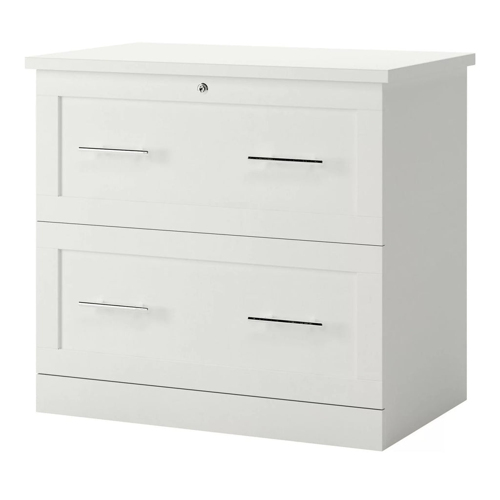 White 2-Drawer Lateral File Cabinet D184315