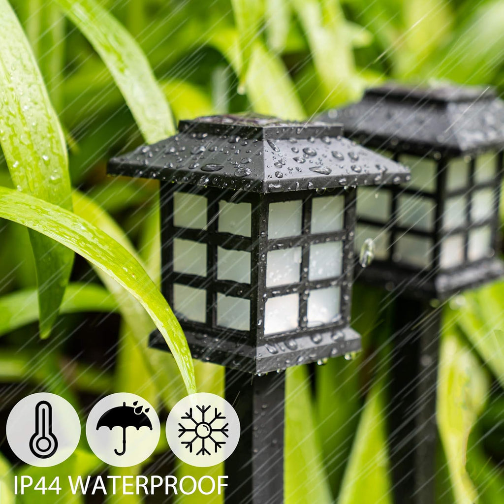 12 Pack Solar Path Lights Warm White W6514