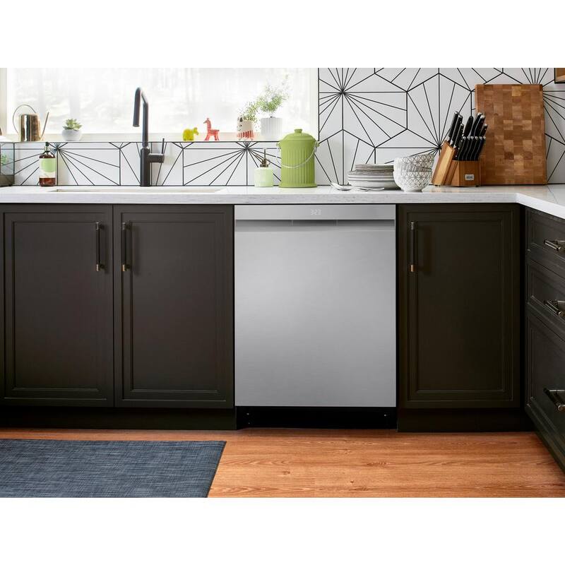 24 in. Smart Wi-Fi Dishwasher with 3rd Rack, Stainless Steel E6384