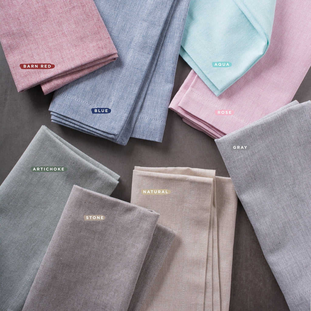 14x72" Cotton Chambray Table Runner D447