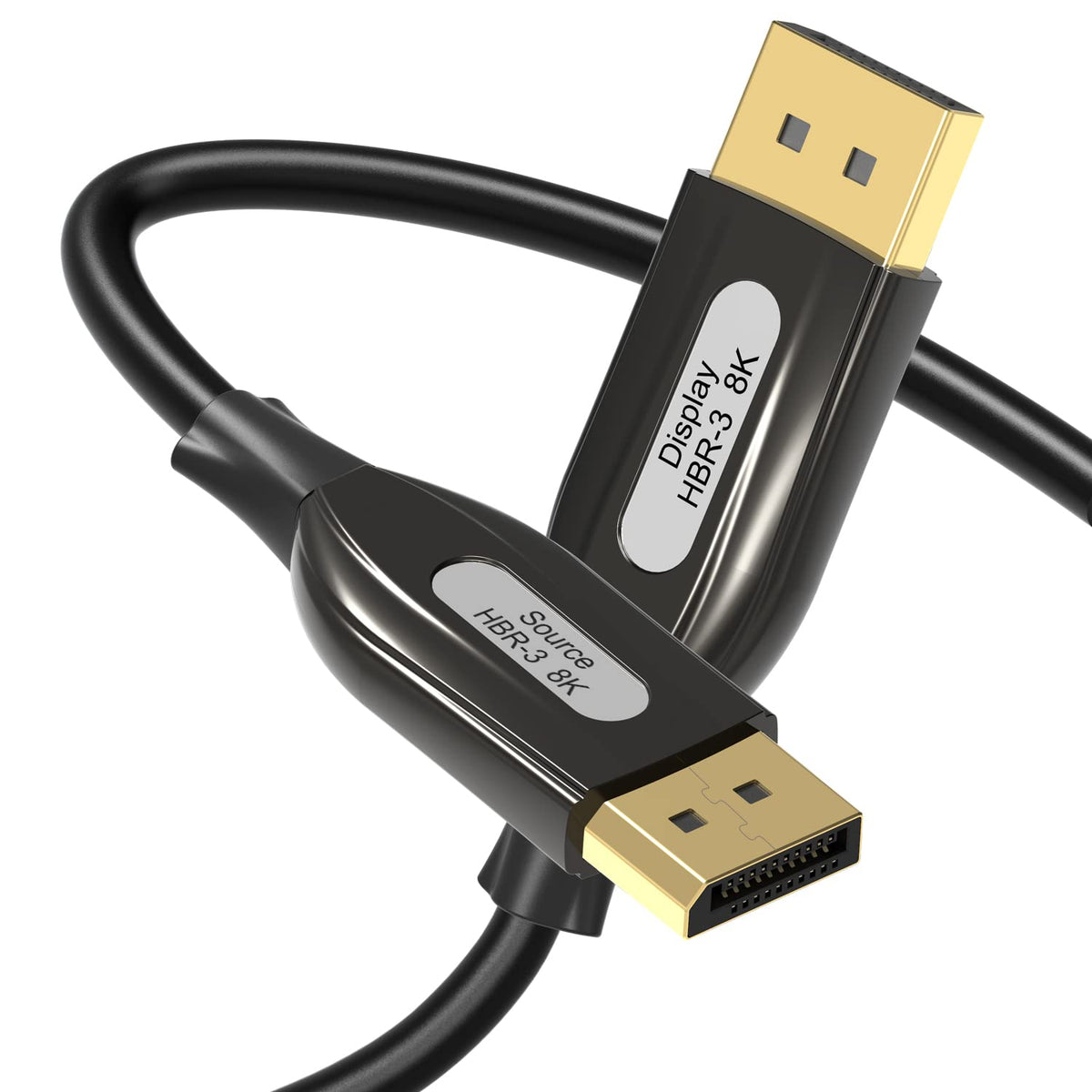 8K DisplayPort Fiber Optic Cable 100ft/30m, Braided N9609