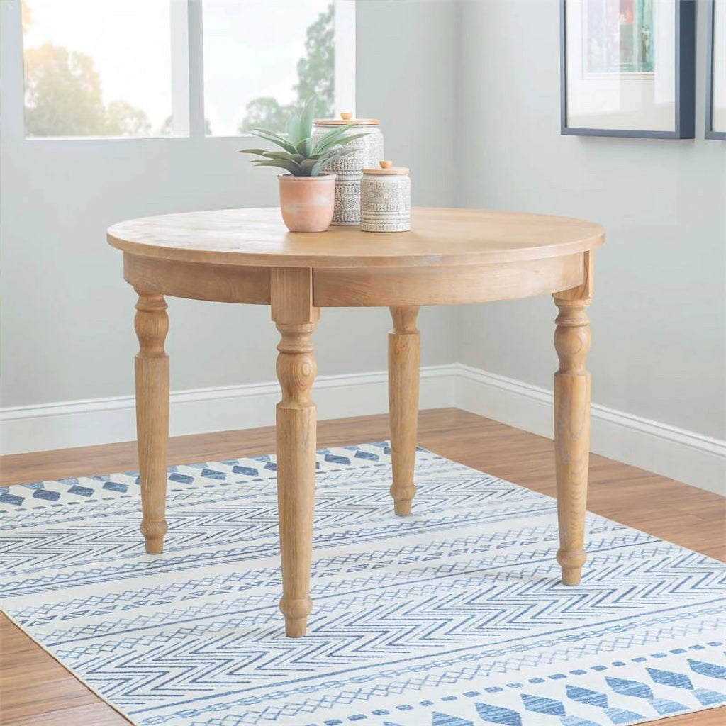 Oak Wood Round Dining Table L677724