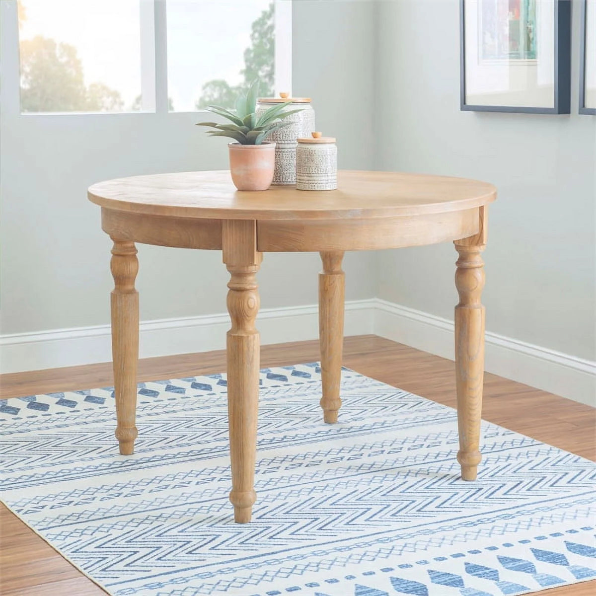 Oak Wood Round Dining Table L677724