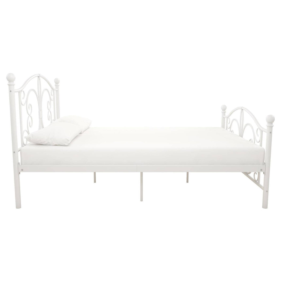 White Full Metal Bed R87124