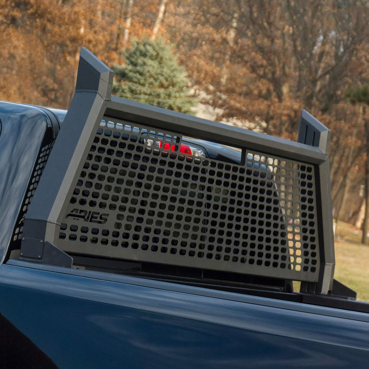 Black Aluminum Truck Headache Rack Cab Protector B410