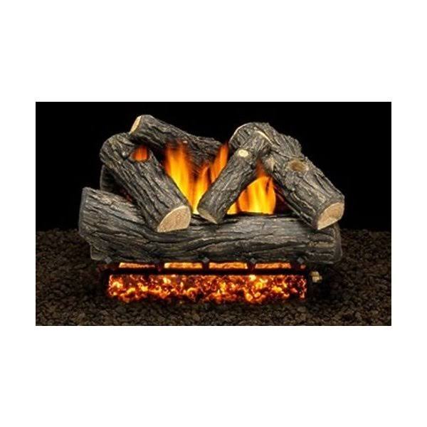 24x22 Wakefield Oak Logs with Single Match Lit Burner Tube N704
