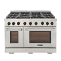 48 6.7 cu. ft. Propane Gas Range in Stainless Steel with Black Accents T3875