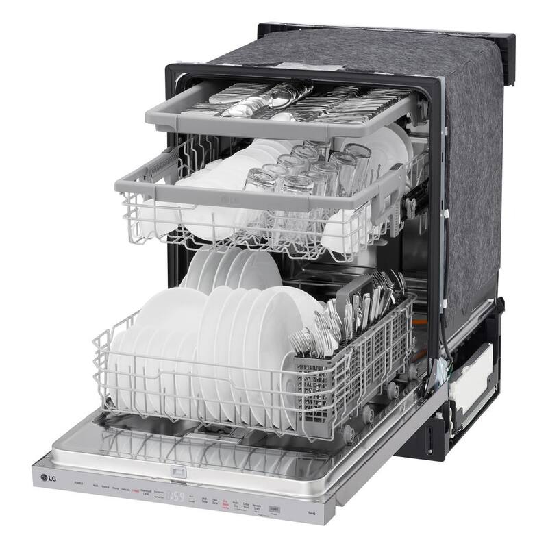 24 in. Smart Wi-Fi Dishwasher with 3rd Rack, Stainless Steel E6384