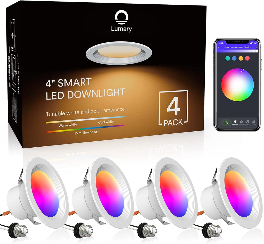 5/6 inch LED Smart Recessed Lighting Wi-Fi RGBWW Downlight 13W 1100LM G8137