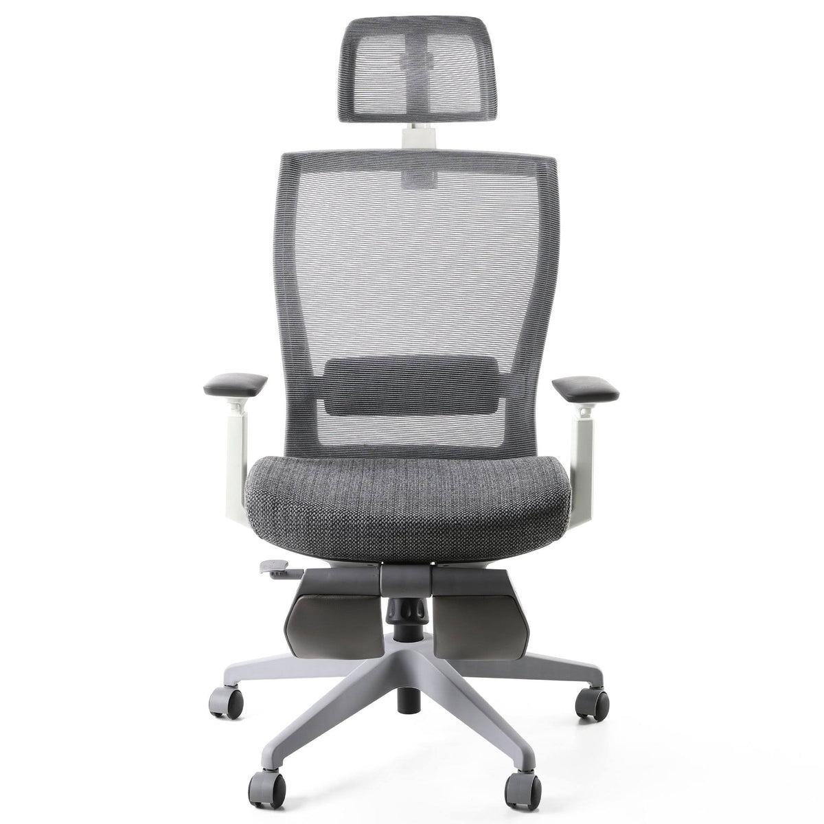 Gray Ergonomic Chair with Footrest L381914