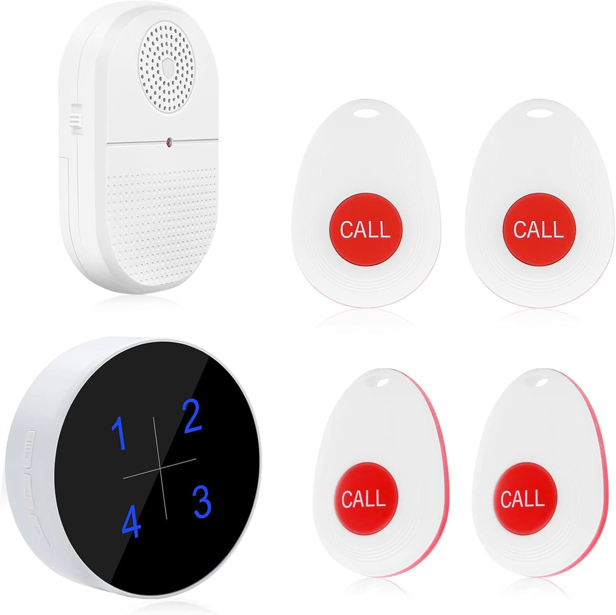 Wireless Caregiver Pager Emergency Alert System Call Button F741
