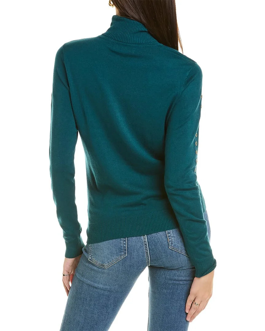 Green Turtleneck Sweater E57979