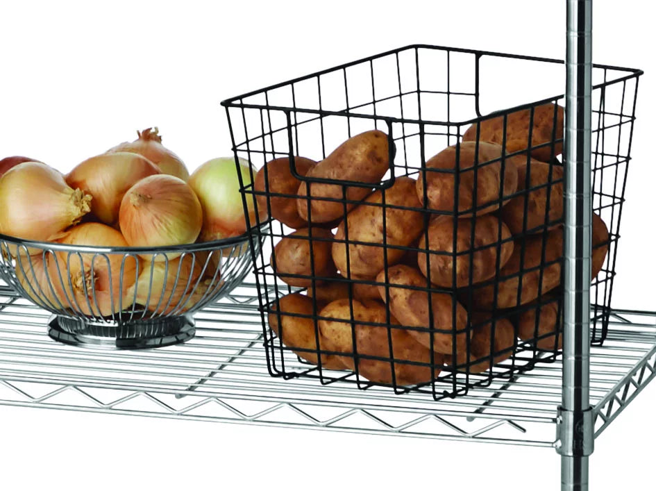 6-Shelf Freestanding Wire Shelf Unit Chrome R156