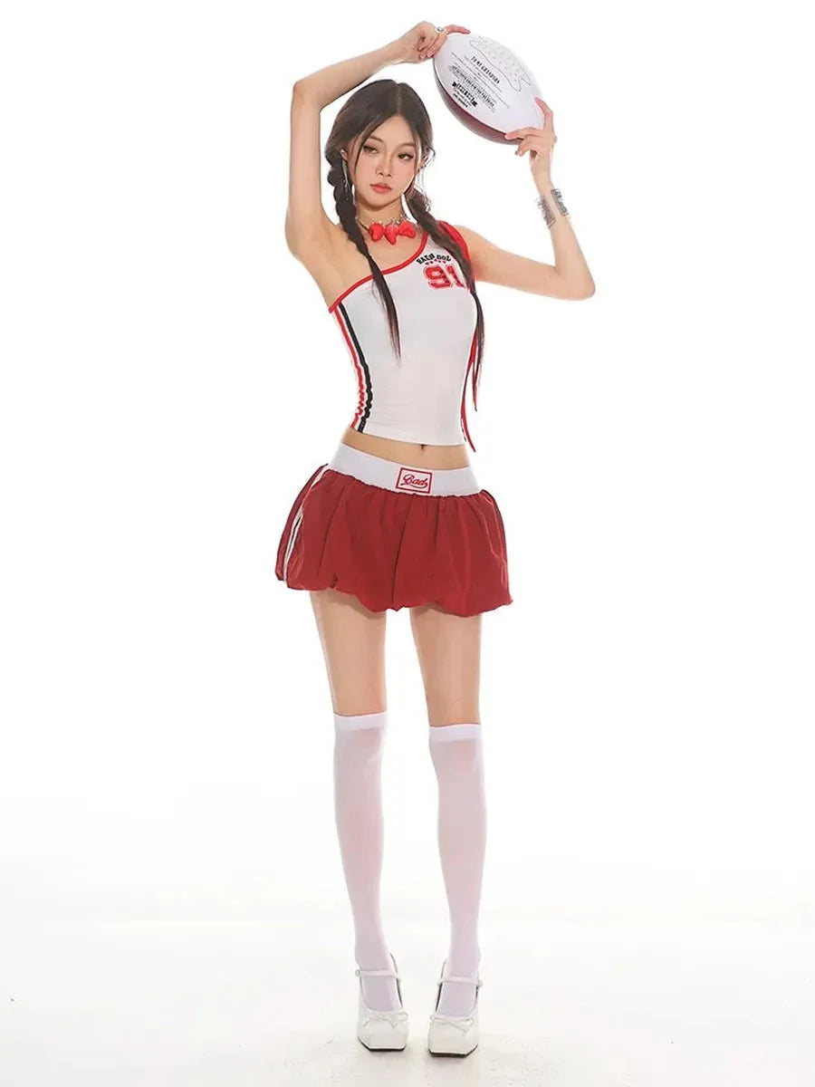 Red Bubble Skirt I567903