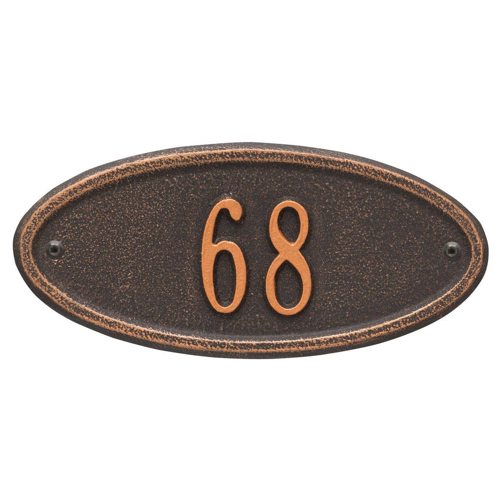 Oil-Rubbed Bronze Oval Wall Mirror I528