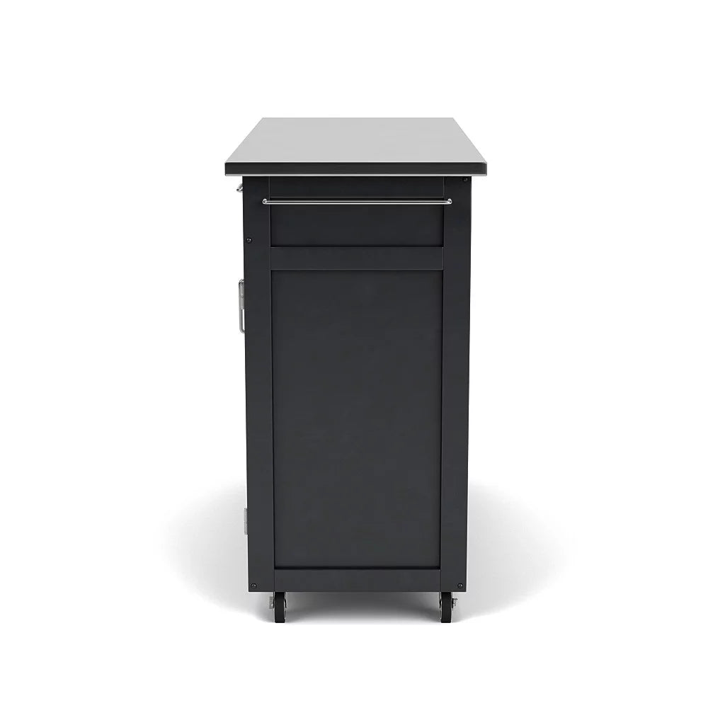 Wood Kitchen Cart in Black Z629