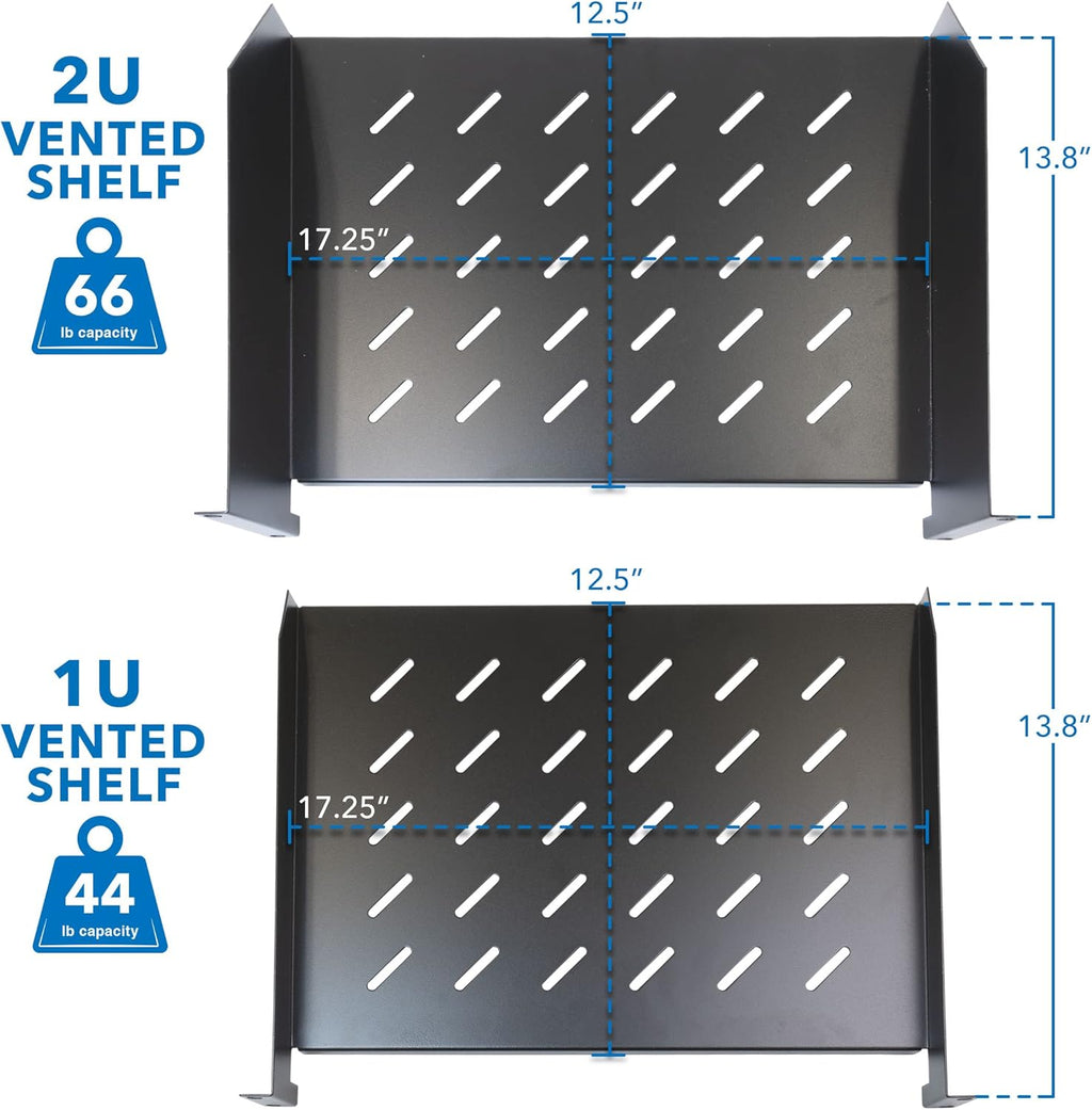15U Server Rack with 2 Shelves Included A661728