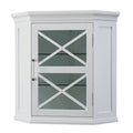 White Corner Wall Cabinet X9409
