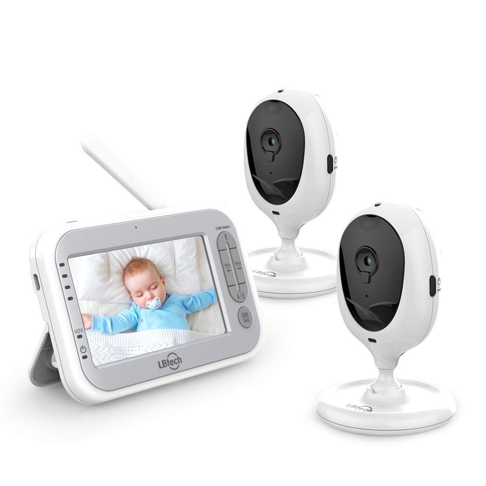 Video Baby Monitor with Two Cameras and 4.3" LCD P65824