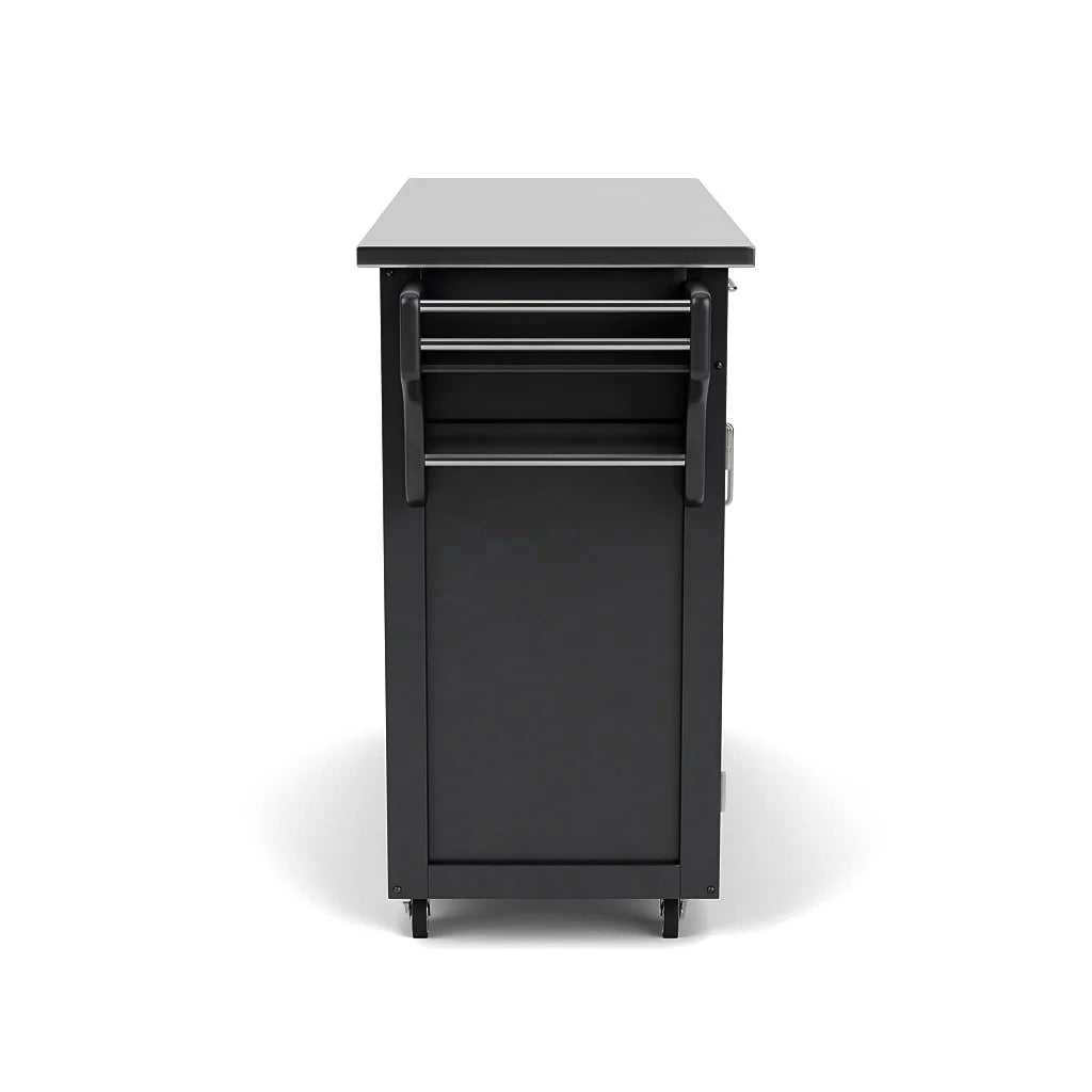 Wood Kitchen Cart in Black Z629