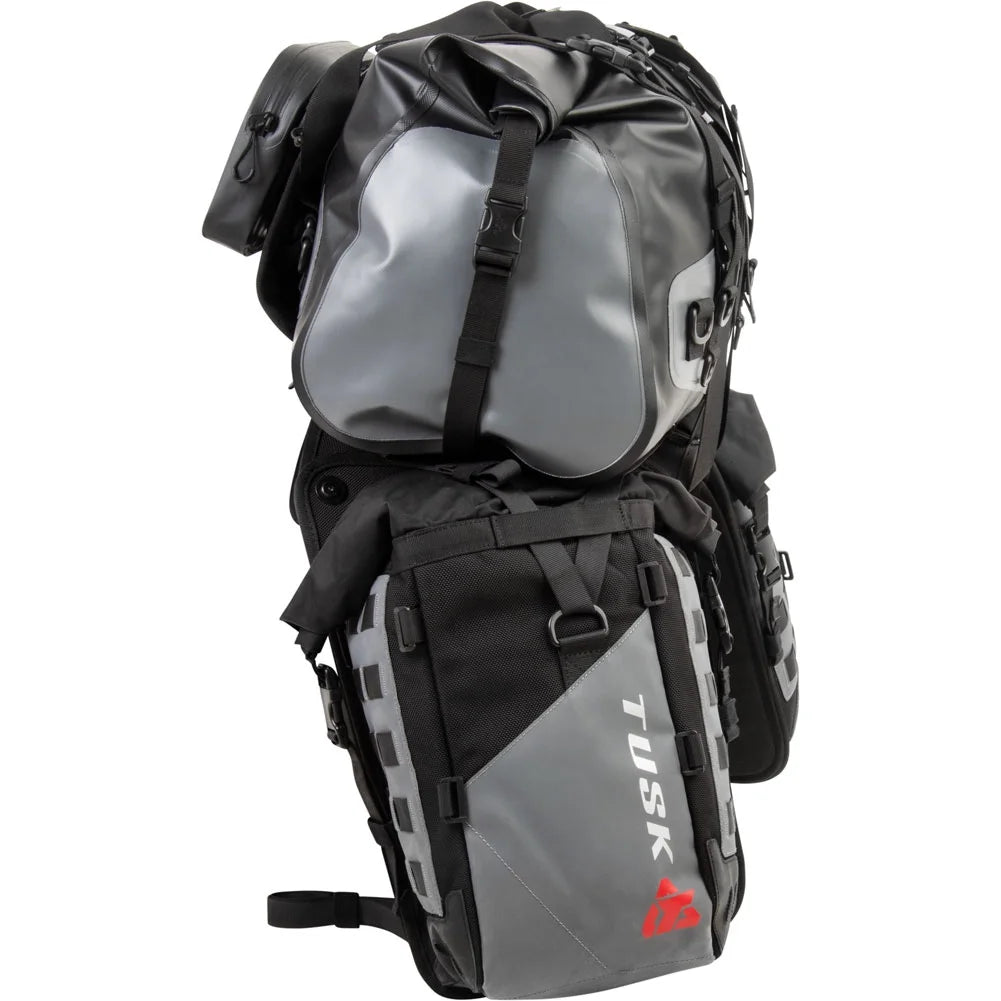 Rackless Luggage System with Medium Dry Duffel Tail Bag Standard Heat Shield P6303