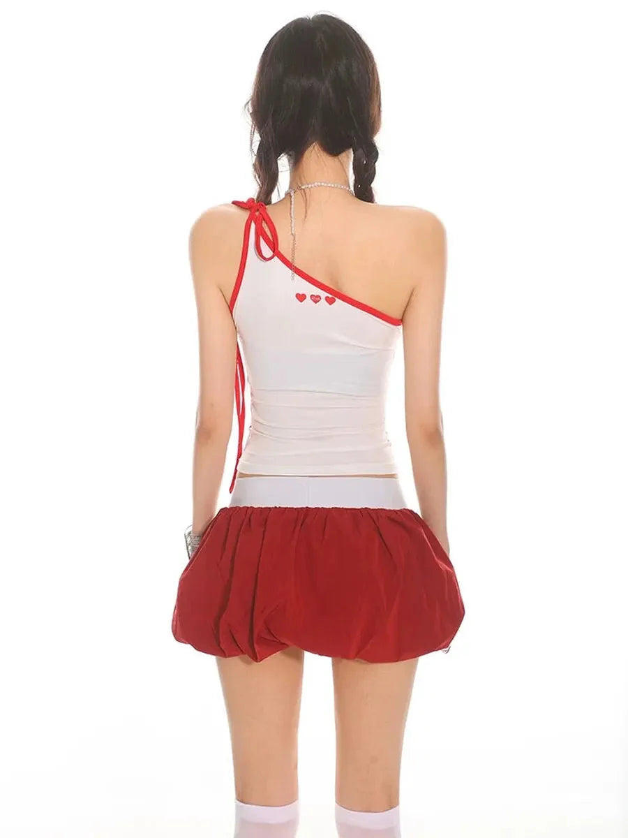 Red Bubble Skirt I567903