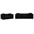 Velvet Sofa Loveseat Chair Set P819