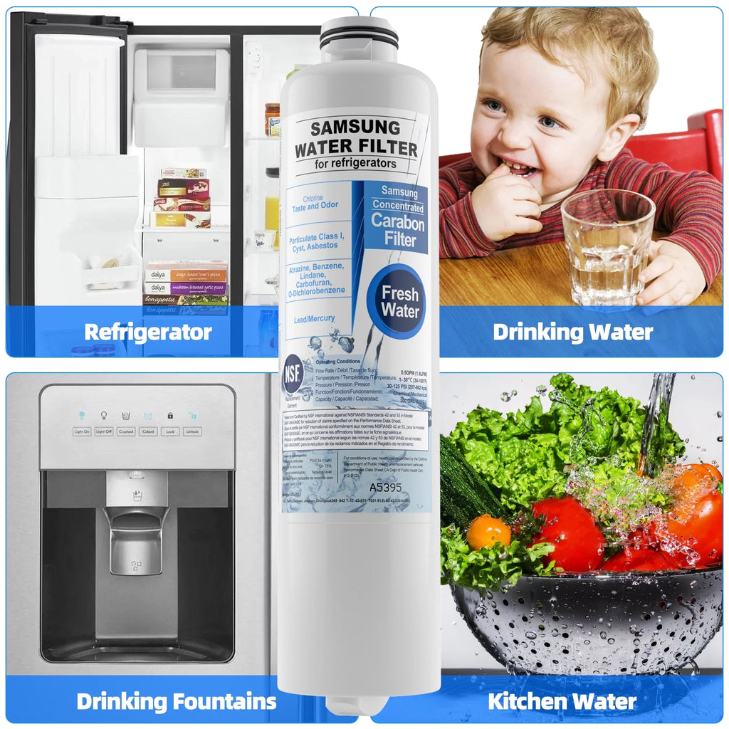 2 Pack Refrigerator Water Filter Replacement D520