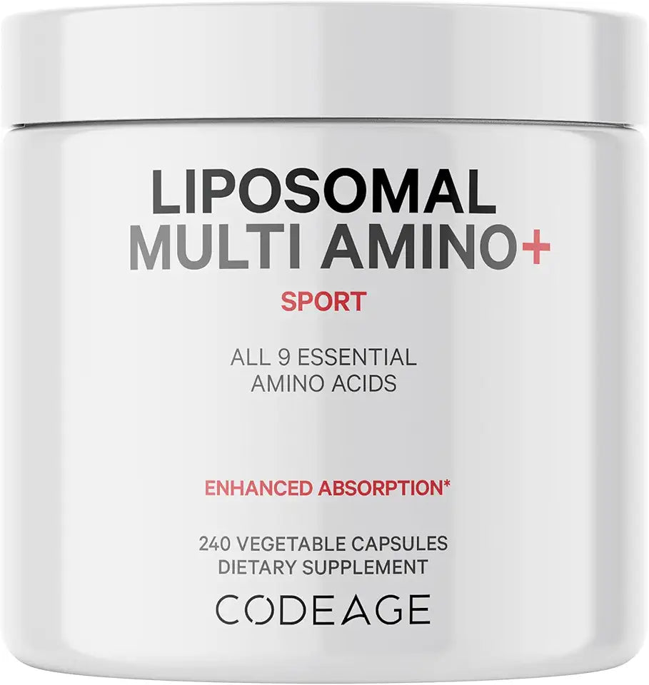 Vegan BCAA & EAA Amino Acid Supplement, 240 Capsules I43658