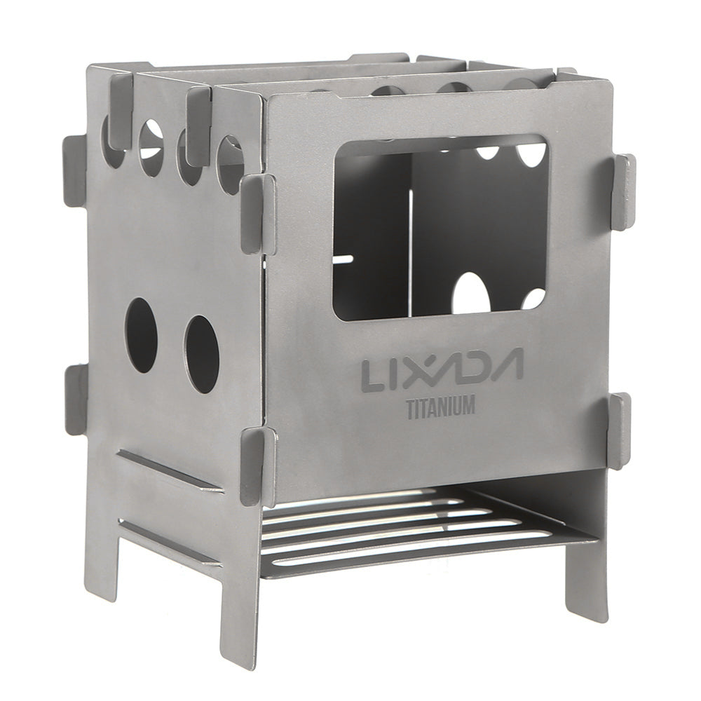 Titanium Folding Wood Pocket Camping Cooking Stove I707020