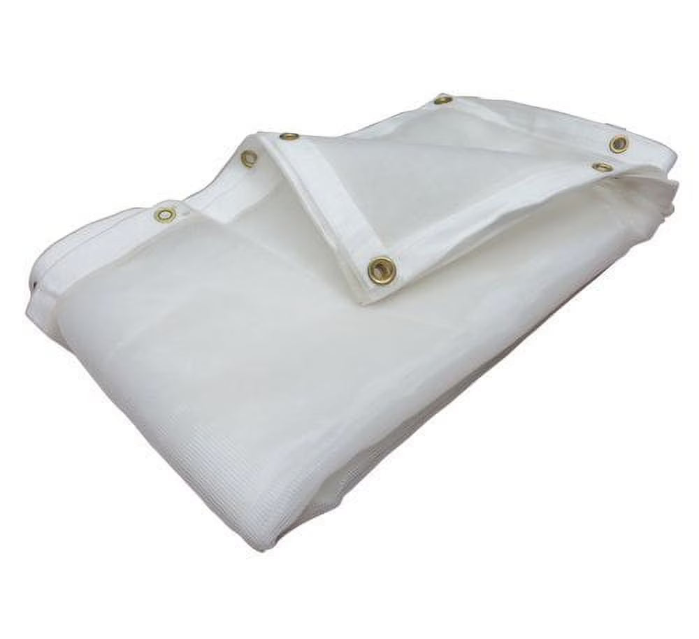 White Mesh Sun Shade 8' x 20' O6001