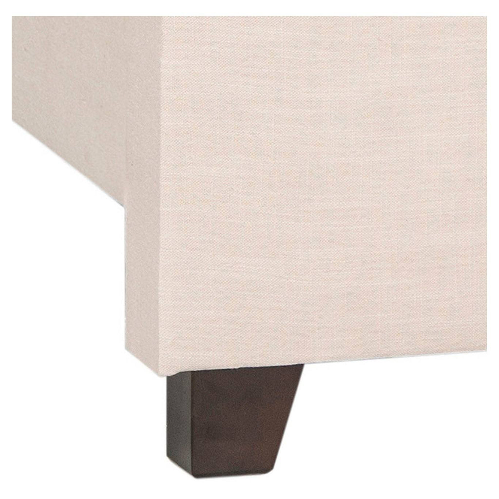 Light Beige Twin Bed Q4964