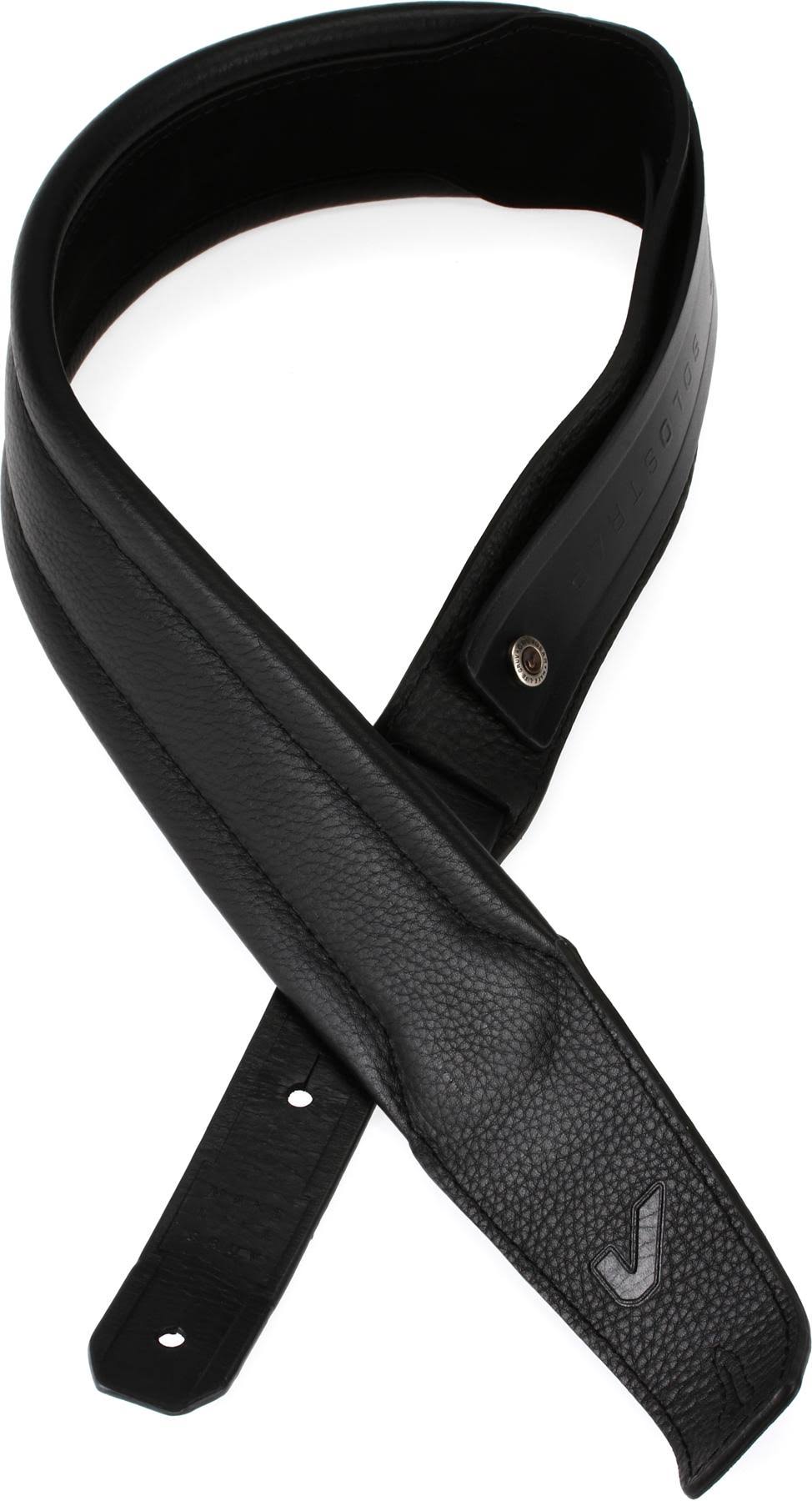 Black Leather Guitar Strap S444611