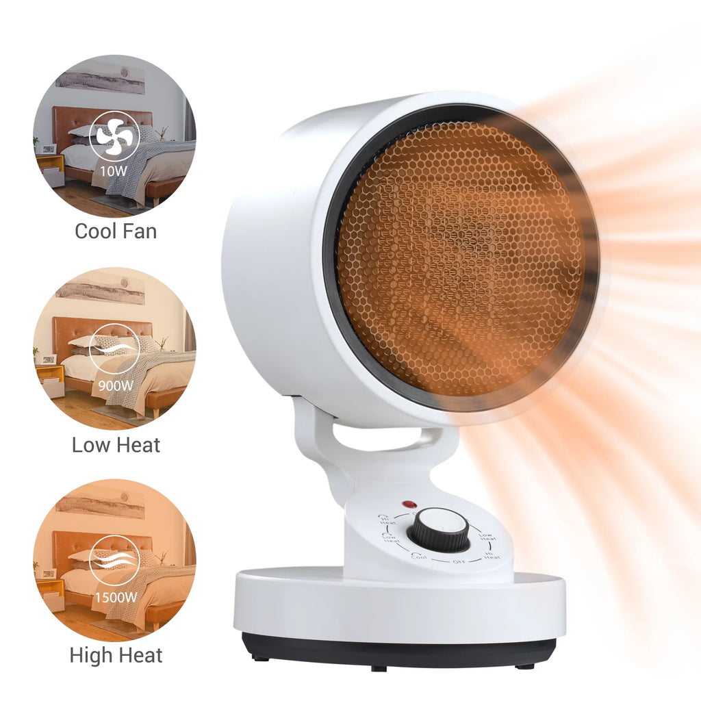 1500W PTC Ceramic Oscillating Space Heater A581924