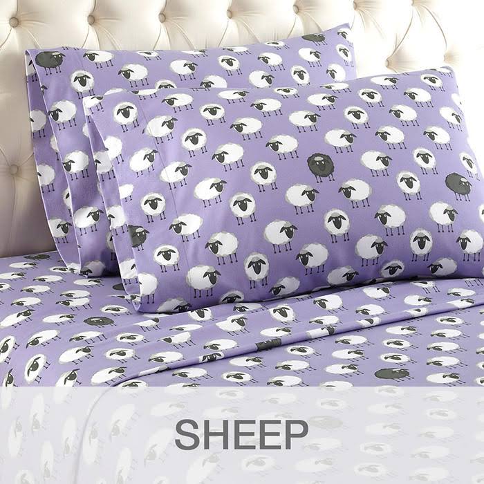 Micro Flannel Sheet Set Blue King T681294