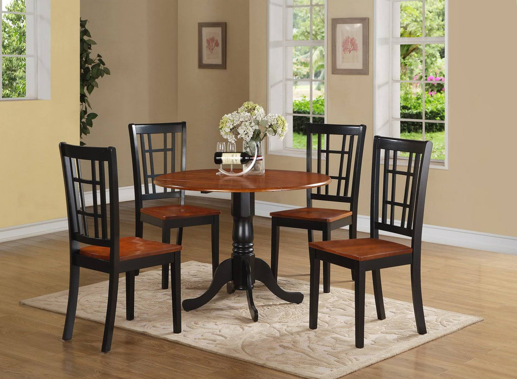 5 Piece Kitchen Table Set with 4 Wood Chairs G8683