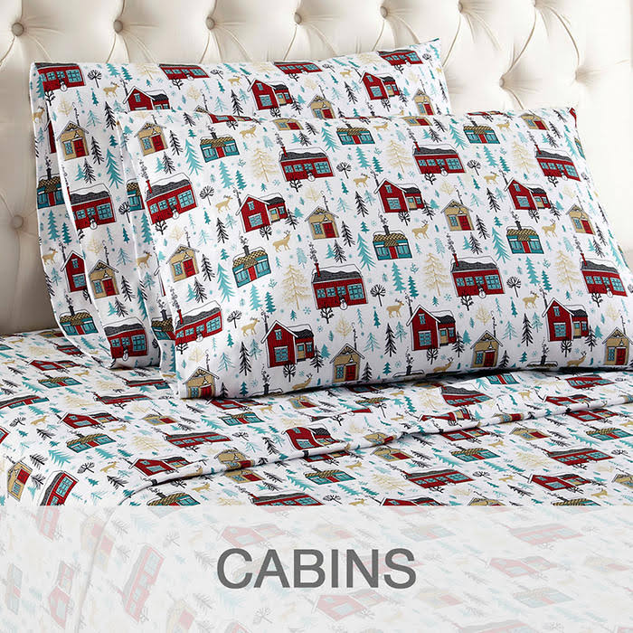 Micro Flannel Sheet Set Blue King T681294
