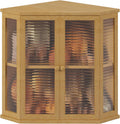 16.5 inch Bamboo Double Layer Bread Box with Glass Door H4501