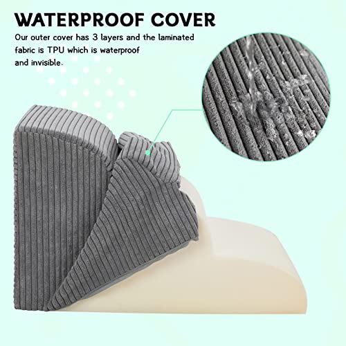 2 Steps High Density Foam Waterproof Pet Stairs with Removable Washable Cover F26557