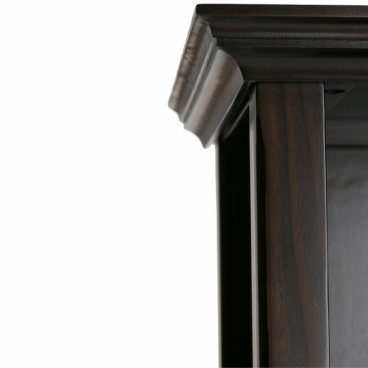 White 5 Shelf Solid Wood Bookcase Z47312