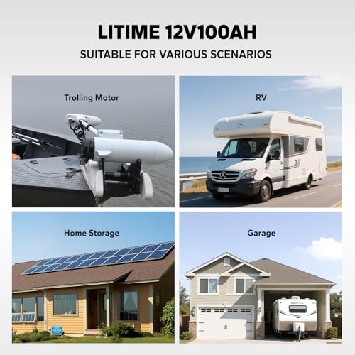 12V 100Ah LiFePO4 Battery Group 31 Lithium Battery with 100A BMS D66330