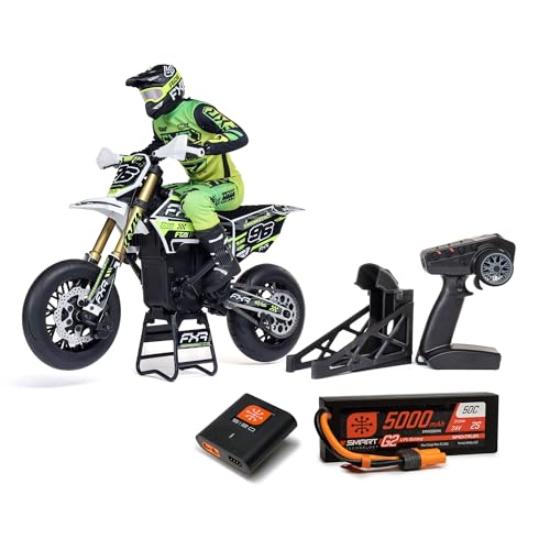 1/4 Super Moto Motorcycle FXR White RTR with Battery and Charger A180143