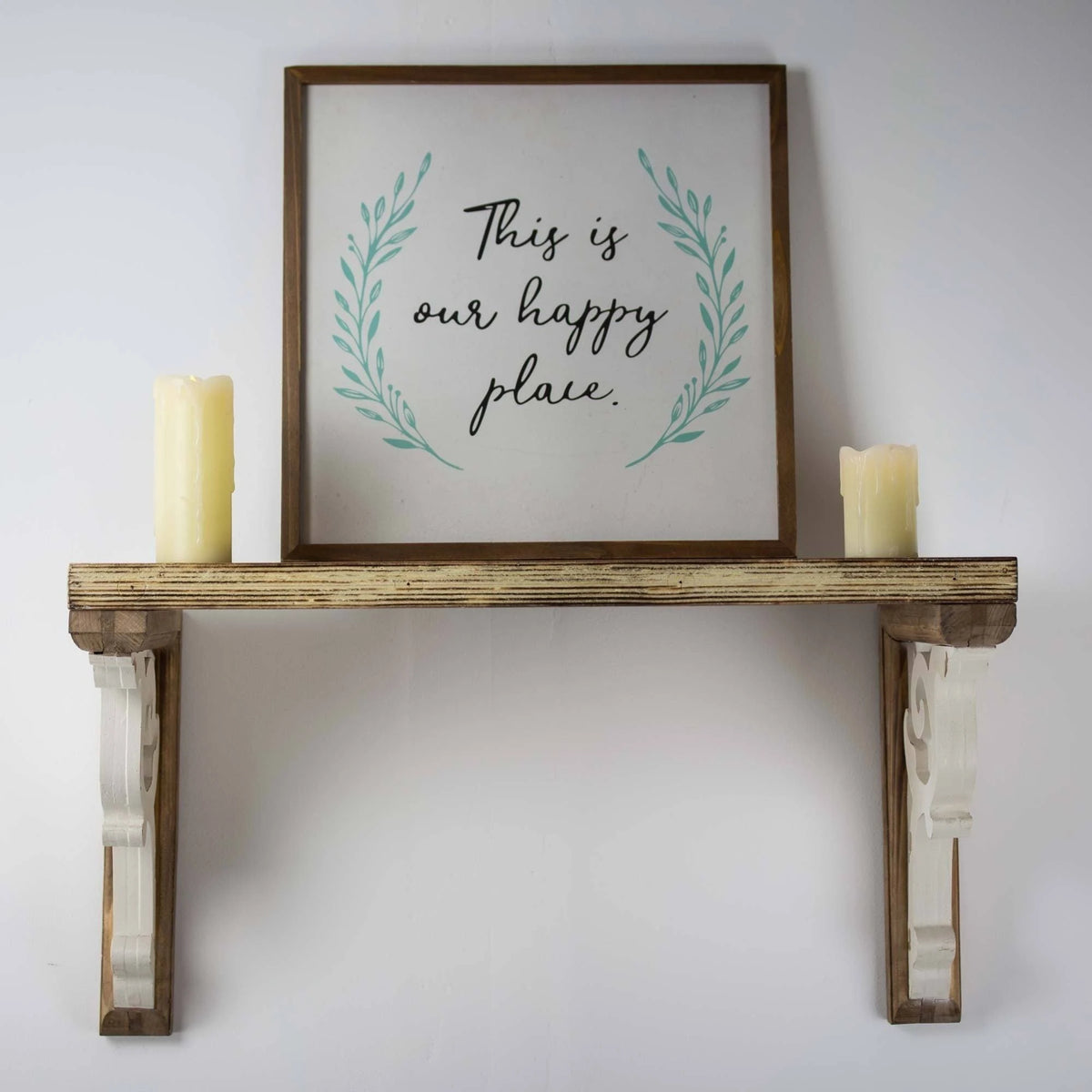 Wood Corbel Shelf Brackets Set of 2 N6500