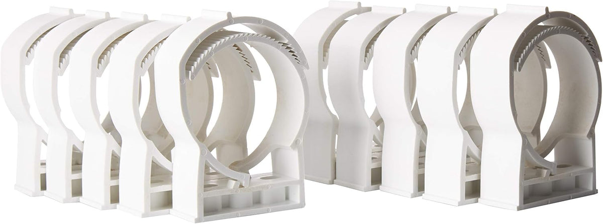White 10pack Polypropylene Pipe Hanger for 4 inch Pipe M84475