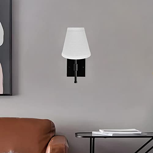 Brown Barrel Fabric Lamp Shades Set of 2 X182