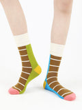 Colorful Striped Cotton Socks M73175