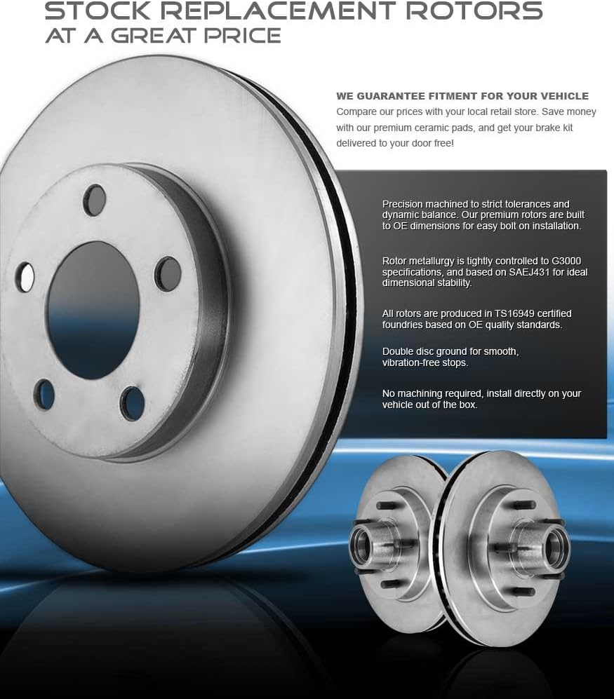Brake Disc Rotors + Metallic Brake Pads N386