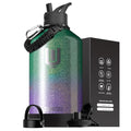 Black 128oz Stainless Steel Insulated Water Bottle with Straw H999700