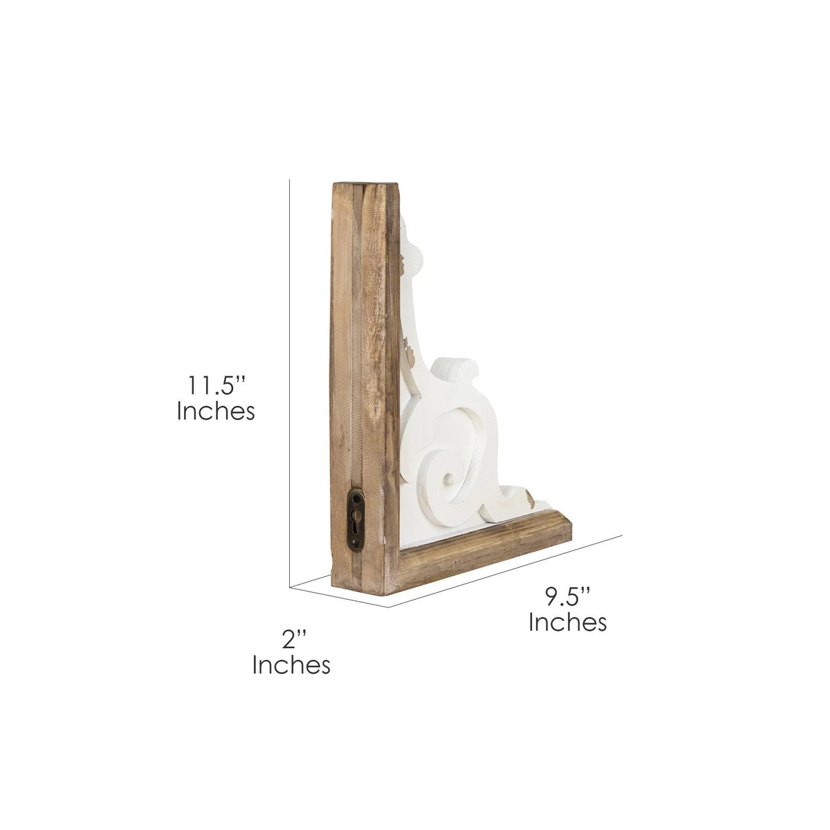 Wood Corbel Shelf Brackets Set of 2 N6500