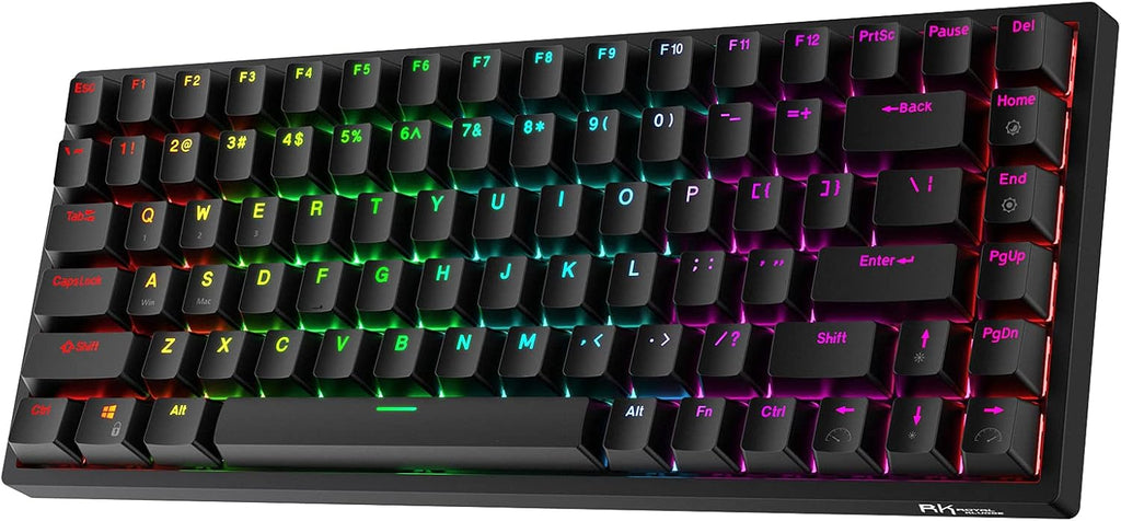 84 Keys RGB Triple Mode Hot Swappable Mechanical Keyboard X1184